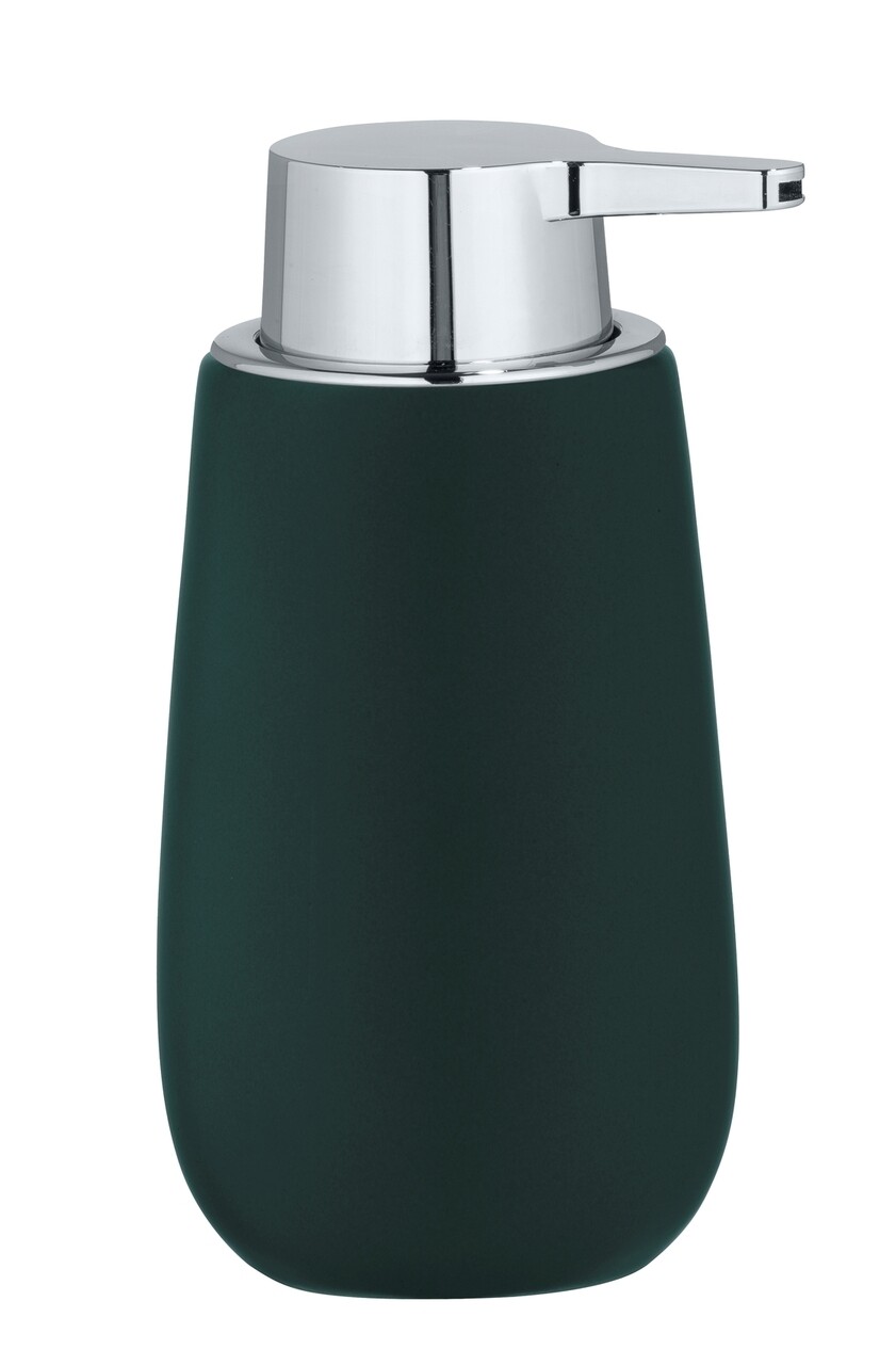 Dozator sapun lichid, Wenko, Badi, 320 ml, ceramica, verde - imagine 3